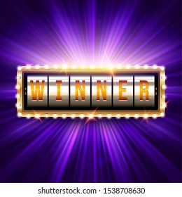 Winner congratulation background. Eps10 vector.