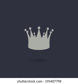 Winner crown icon. Awards or rewards vector illustration for web