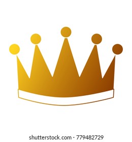 winner crown isolated icon