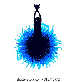 Winner with the cup