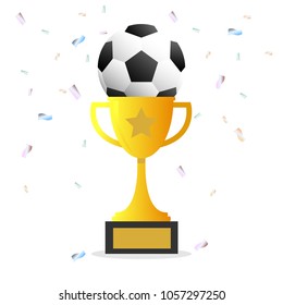 Winner cup flat icon .  Award Cup Vector