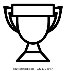 Winner Cup Flat Icon Isolated On White Background