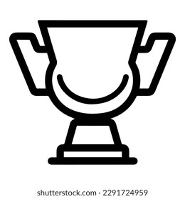 Winner Cup Flat Icon Isolated On White Background