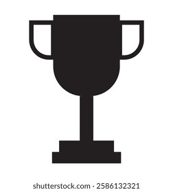 Winner Cup Flat Icon. Vector illustration