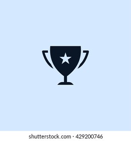 winner cup icon. champion cup vector illustration 