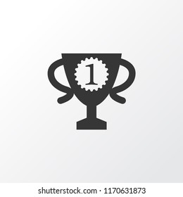 Winner cup icon symbol. Premium quality isolated championship element in trendy style.