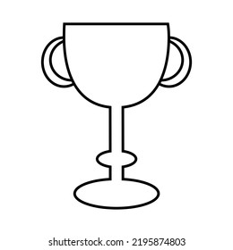 Winner cup icon vector illustration. 