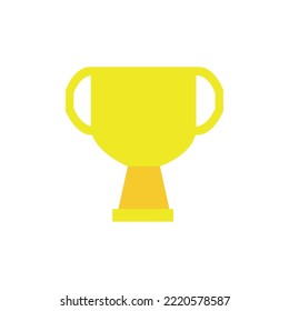 imagen vectorial de icono de copa ganadora con fondo blanco