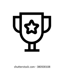 Winner cup line icon. Pixel perfect fully editable vector icon suitable for websites, info graphics and print media.