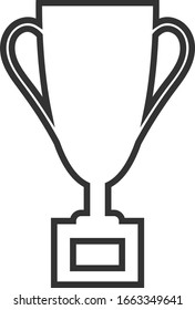 Winner cup linear icon. Vector icon from the business collection.
