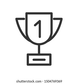 winner cup outline ui web icon. cup vector icon for web, mobile and user interface design isolated on white background