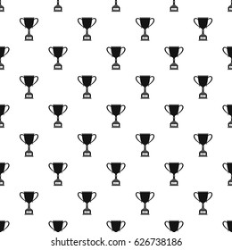 Winner cup pattern seamless in simple style vector illustration