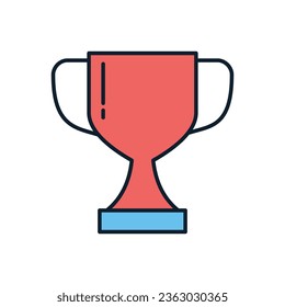 Winner Cup related vector icon. Isolated on white background. Vector illustration