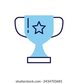 Winner Cup related vector icon. Isolated on white background. Vector illustration