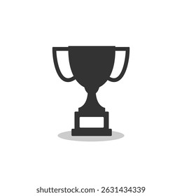 Icono de signo de copa ganadora con sombra