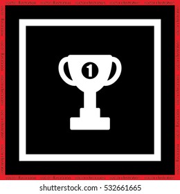 winner cup vector icon