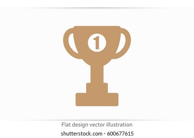 winner cup vector icon