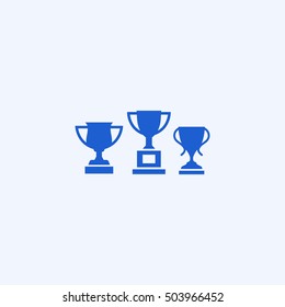 winner cups icon, isolated, white background