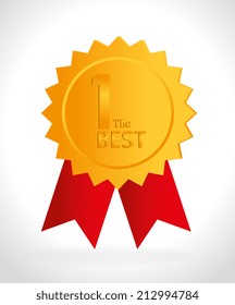 Winner design over white background, vector illustration