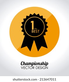 Winner design over white background, vector illustration