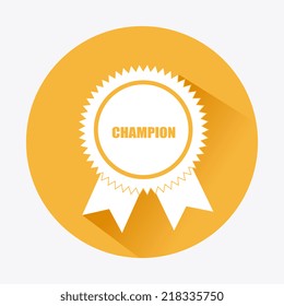 Winner design over white background, vector illustration
