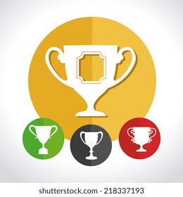 Winner design over white background, vector illustration