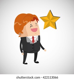 Winner design. Success concept. Flat illustration