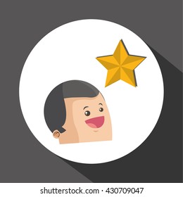 Winner design. Success concept. Flat illustration , vector