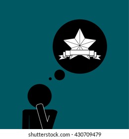 Winner design. Success concept. Flat illustration , vector