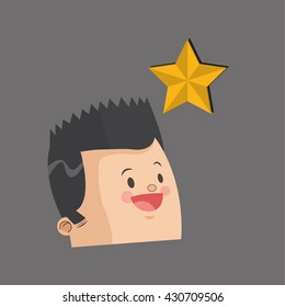 Winner design. Success concept. Flat illustration , vector