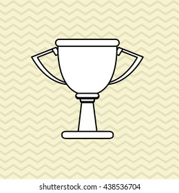 Winner design. Success icon. Flat illustration, vector graphic