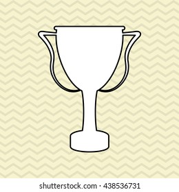 Winner design. Success icon. Flat illustration, vector graphic