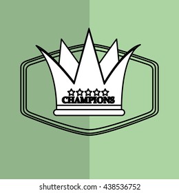Winner design. Success icon. Flat illustration, vector graphic