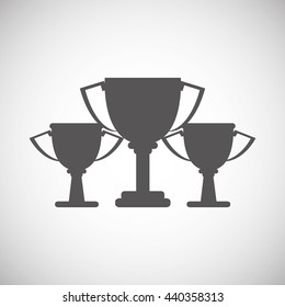 Winner design. Success icon. Flat illustration, vector graphic