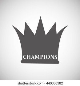 Winner design. Success icon. Flat illustration, vector graphic