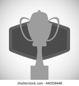 Winner design. Success icon. Flat illustration, vector graphic
