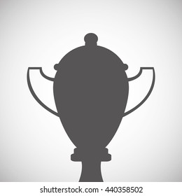 Winner design. Success icon. Flat illustration, vector graphic