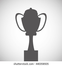 Winner design. Success icon. Flat illustration, vector graphic