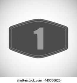 Winner design. Success icon. Flat illustration, vector graphic