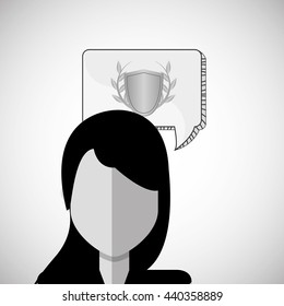 Winner design. Success icon. Flat illustration, vector graphic
