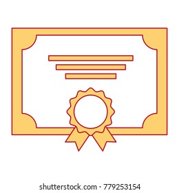 winner diploma with medal