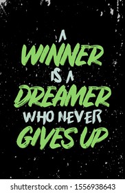 winner dreamer quotes tshirt apparel design. street style vector illustration