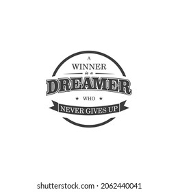Winner Dreamer vintage idea design