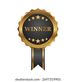 winner emblem element design for certificate 