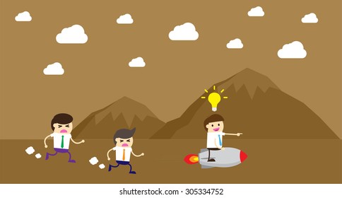 winner. finish. win. flat design. track. Success. goal. Target. rocket. Bulb Ideas. Business and finance vision concept. Business Goals. dream. vector. infographics. mountain. lose