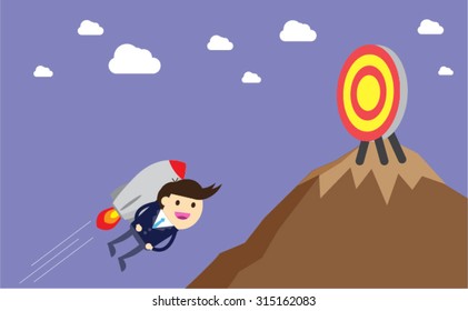 winner. finish. win. flat design. track. Success. goal. Target. rocket. Bulb Ideas. finance vision concept. Business Goals. dream. vector. infographics. number one. mountain. Businessman. air fly sky