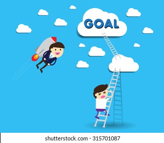 winner. finish. win. flat design. track. Success. Target. rocket. Bulb Ideas. finance vision concept. Business Goal. dream. vector. infographics. number one. Businessman. air fly sky. Shortcuts, lost.