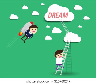 winner. finish. win. flat design. track. Success. Target. rocket. Bulb Ideas. finance vision concept. Business Goal. dream. vector. infographics. number one. Businessman. air fly sky. Shortcuts, lost.