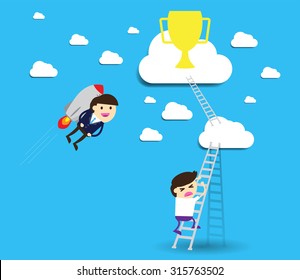 winner. finish. win. flat design. track. Success. Target. rocket. Bulb Ideas. finance vision concept. Business Goal. dream. vector. infographics. number one. Businessman. air fly sky. Shortcuts, lost.