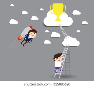 winner. finish. win. flat design. track. Success. Target. rocket. Bulb Ideas. finance vision concept. Business Goal. dream. vector. infographics. number one. Businessman. air fly sky. Shortcuts, lost.